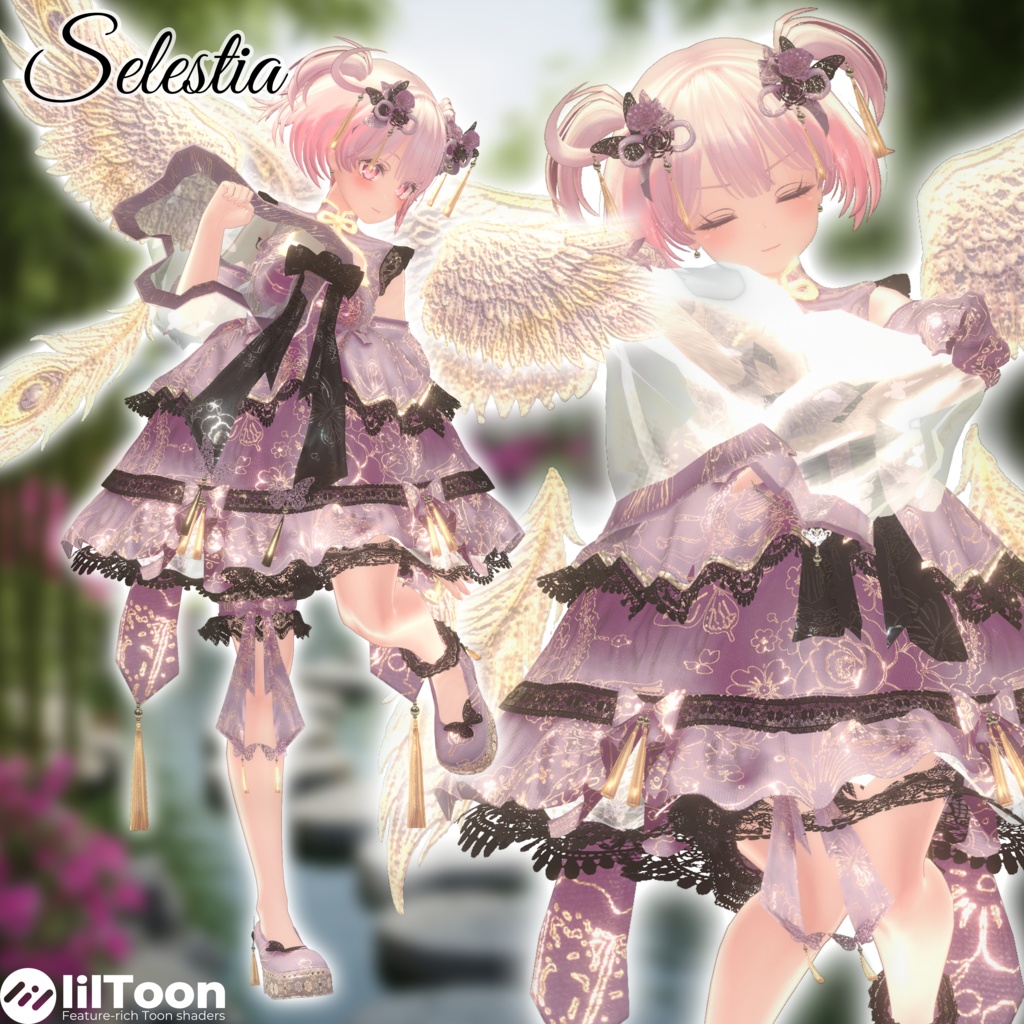 【発売記念セール】🦋華ロリ🦋チャイナロリータドレス-胡蝶の夢-/しなの/クマリ/ラムネ/ミルティナ/マヌカ/ルミナ/ルルネ/エク/プラム/マリシア/森羅/まおん/キプフェル/セレスティア/+Head(プラスヘッド)/泣夜