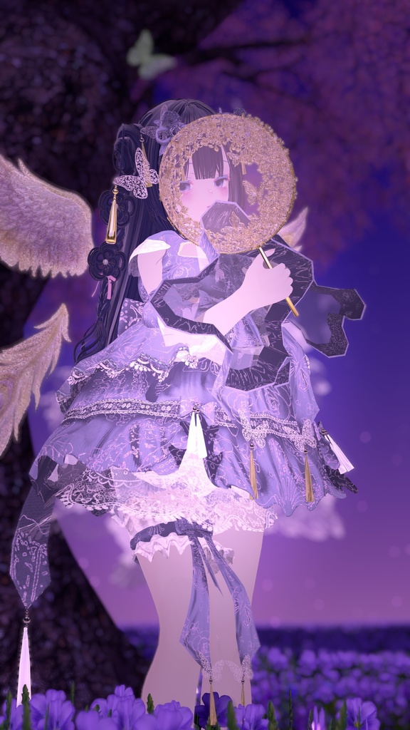 🦋華ロリ🦋チャイナロリータドレス-胡蝶の夢-/しなの/ラムネ/ミルティナ/マヌカ/ルミナ/ルルネ/エク/プラム/マリシア/森羅