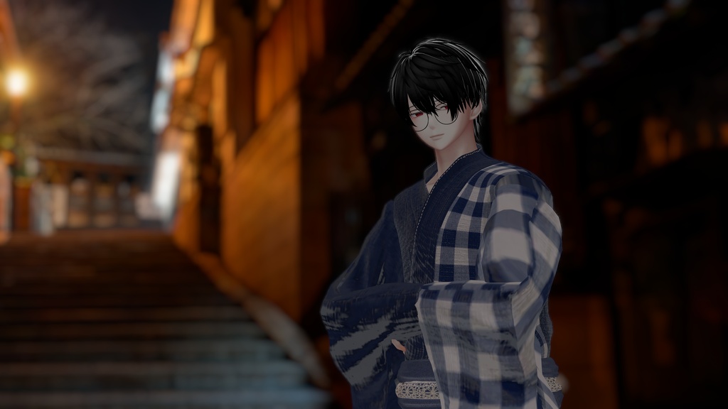 期間限定セール【2026年新作メンズ浴衣】👘夢小路👘(ゆめこみち)【5アバター対応】水瀬/斑霞/泣夜/狛乃/プラスヘッド