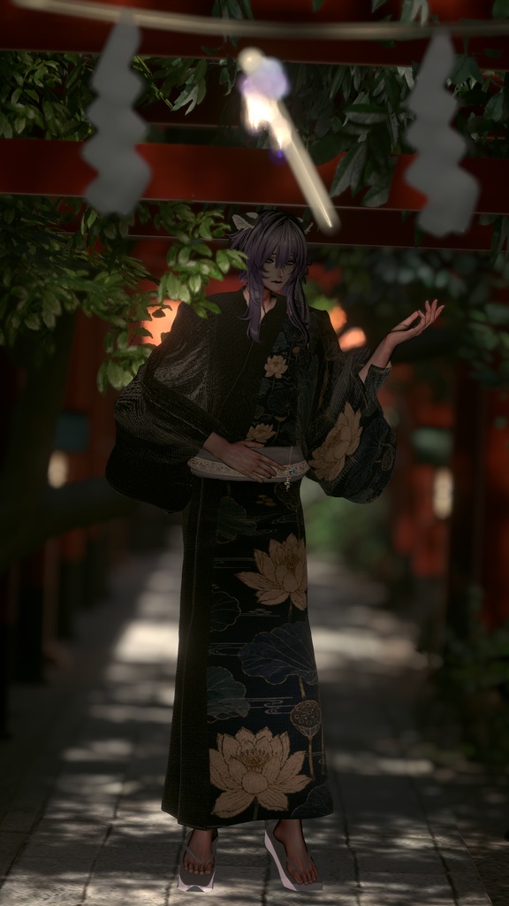 期間限定セール【2026年新作メンズ浴衣】👘夢小路👘(ゆめこみち)【5アバター対応】水瀬/斑霞/泣夜/狛乃/プラスヘッド