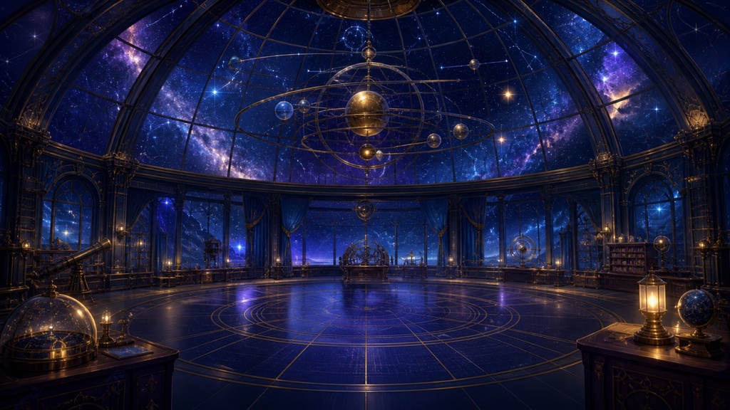 【背景4枚】星空天文台TRPG背景セット|ココフォリア・ゲーム・商用利用可
