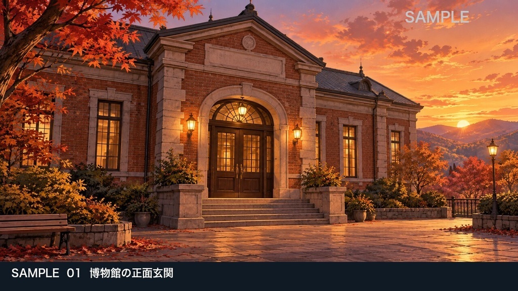 【背景素材6枚】黄昏の郷土博物館 ― 展示室から収蔵庫へ|TRPG・ゲーム・商用利用可