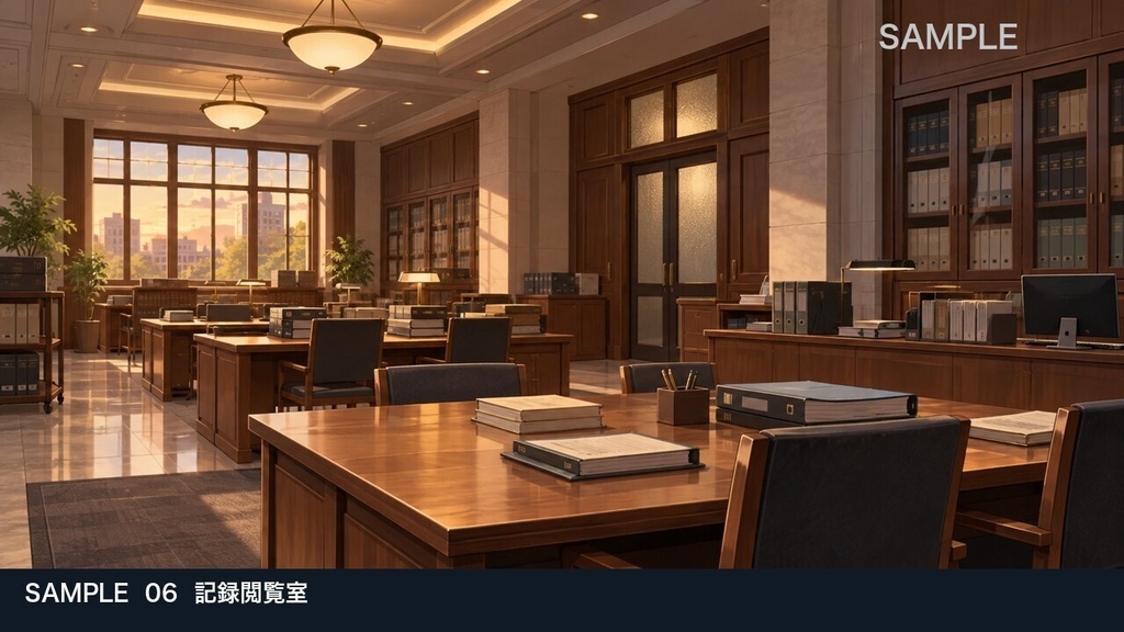 【背景素材6枚】静かな地方裁判所 ― 証言と待ち合わせの6場面|TRPG・ゲーム・商用利用可