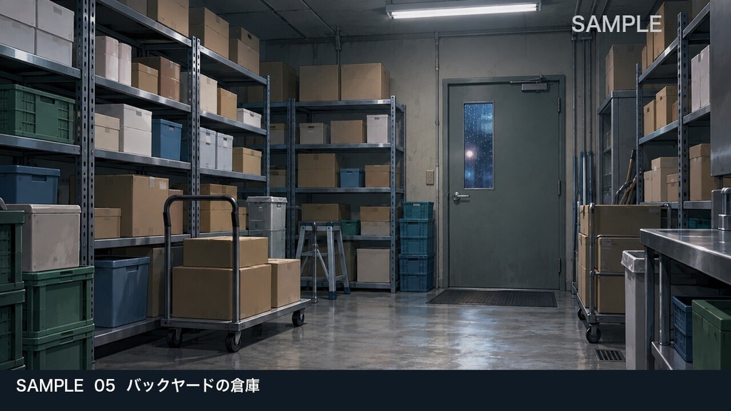 【背景素材6枚】雨夜のコンビニ ― 買い物と深夜の待ち合わせ|TRPG・ゲーム・商用利用可