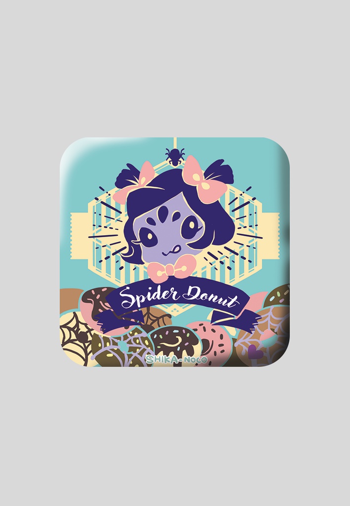 缶バッジ（Spider Donut）