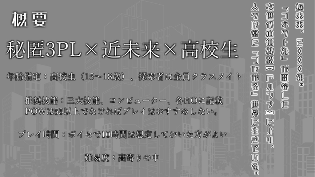 新クトゥルフ神話TRPG/Call of Silent World.【SPLL:E189638 】