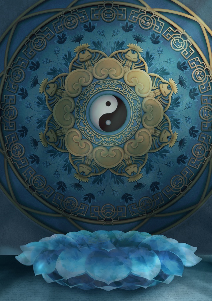 ネコ曼荼羅(キョンシー)クリアファイル