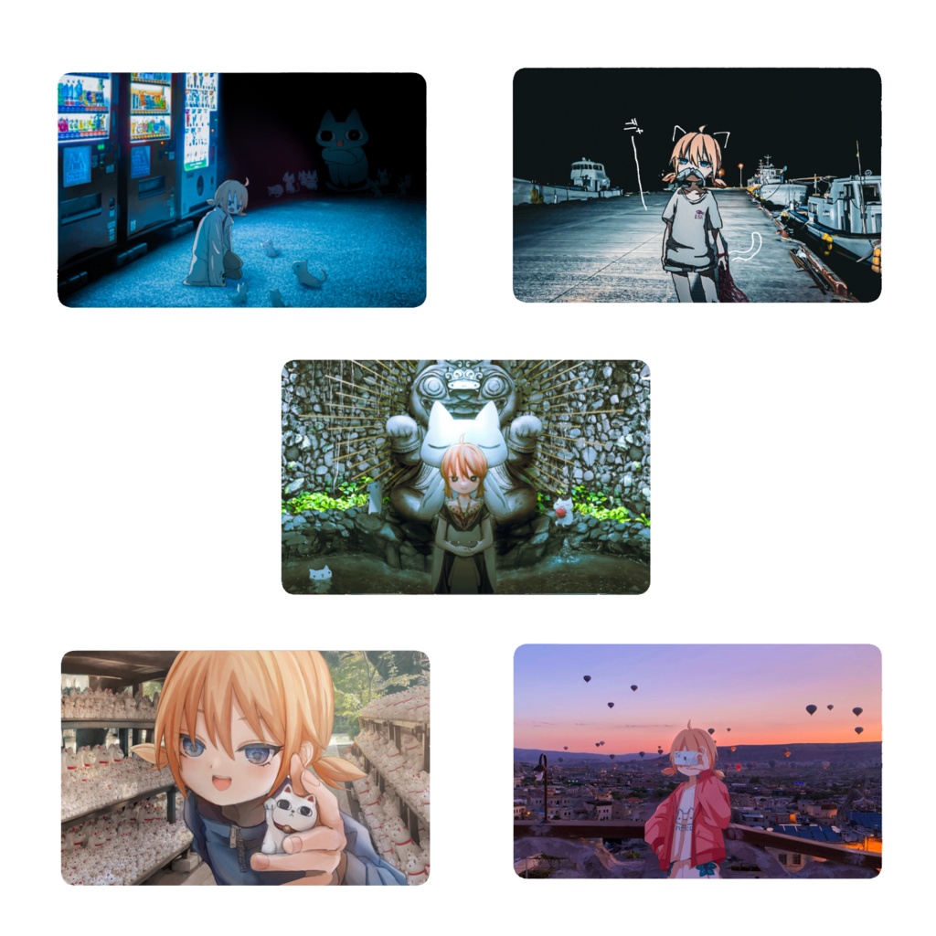 旅ステッカー5種セットVol.2