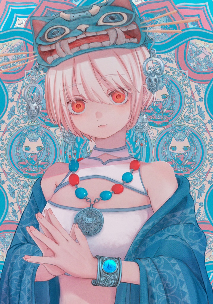 ネコ曼荼羅クリアファイル(夢幻抱擁)