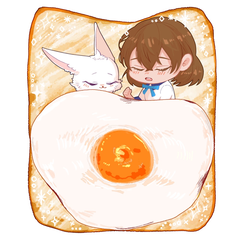 おやすみ目玉焼きパンアクキー　トロイメア