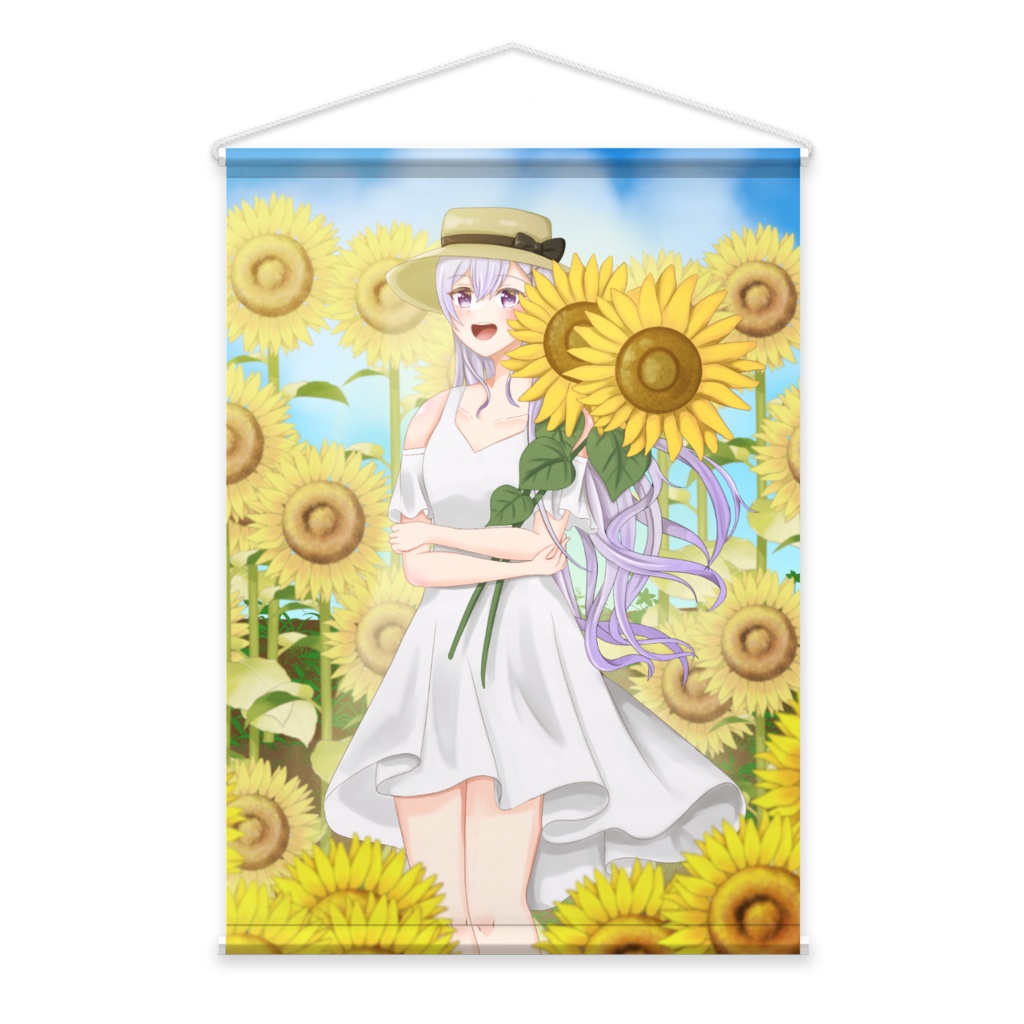 夏のひまわりタペストリー