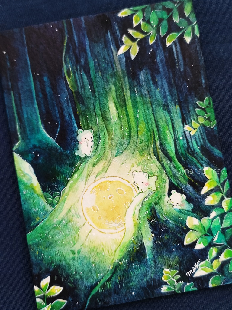 原画「なんかおちてる」