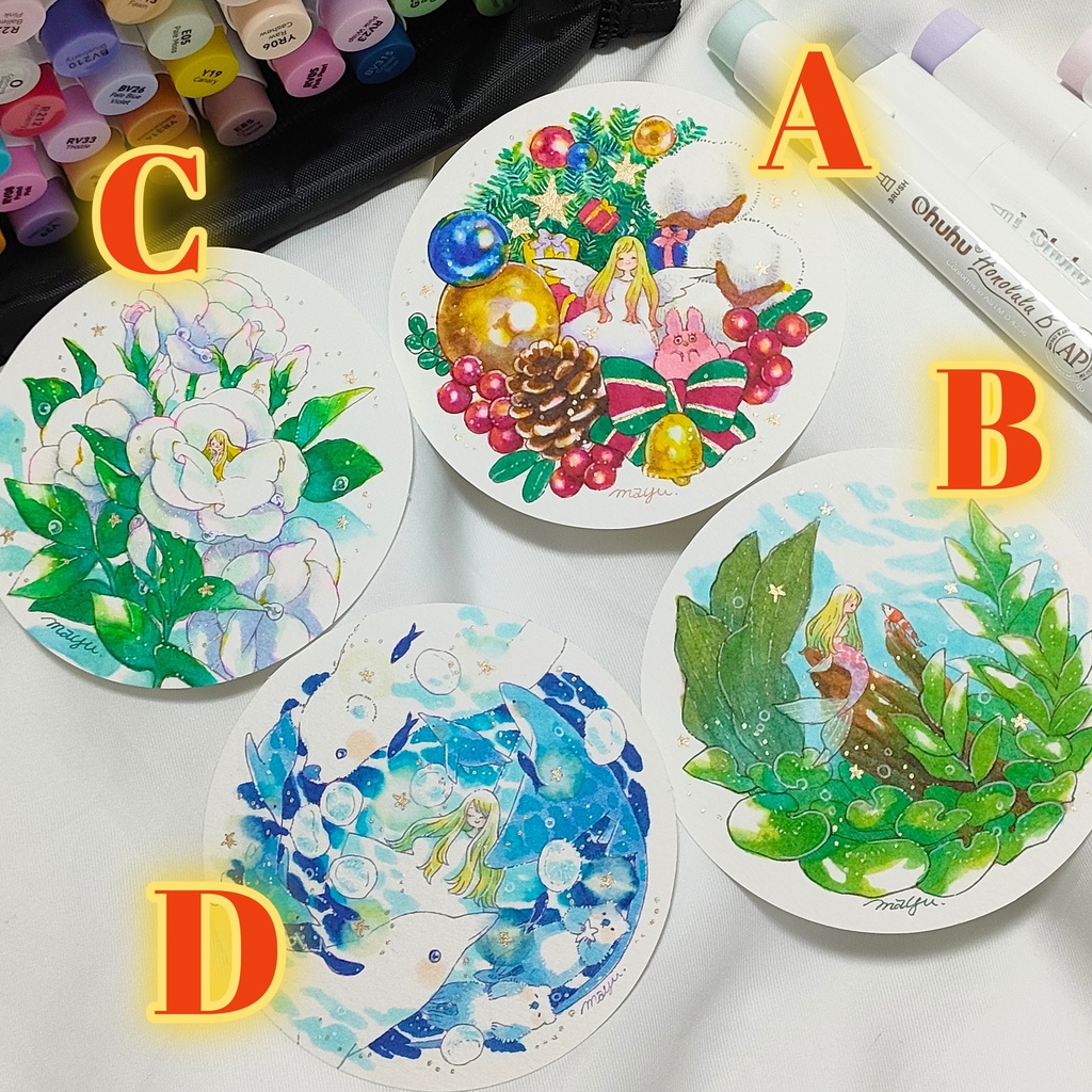 【原画】アルコールマーカーイラスト