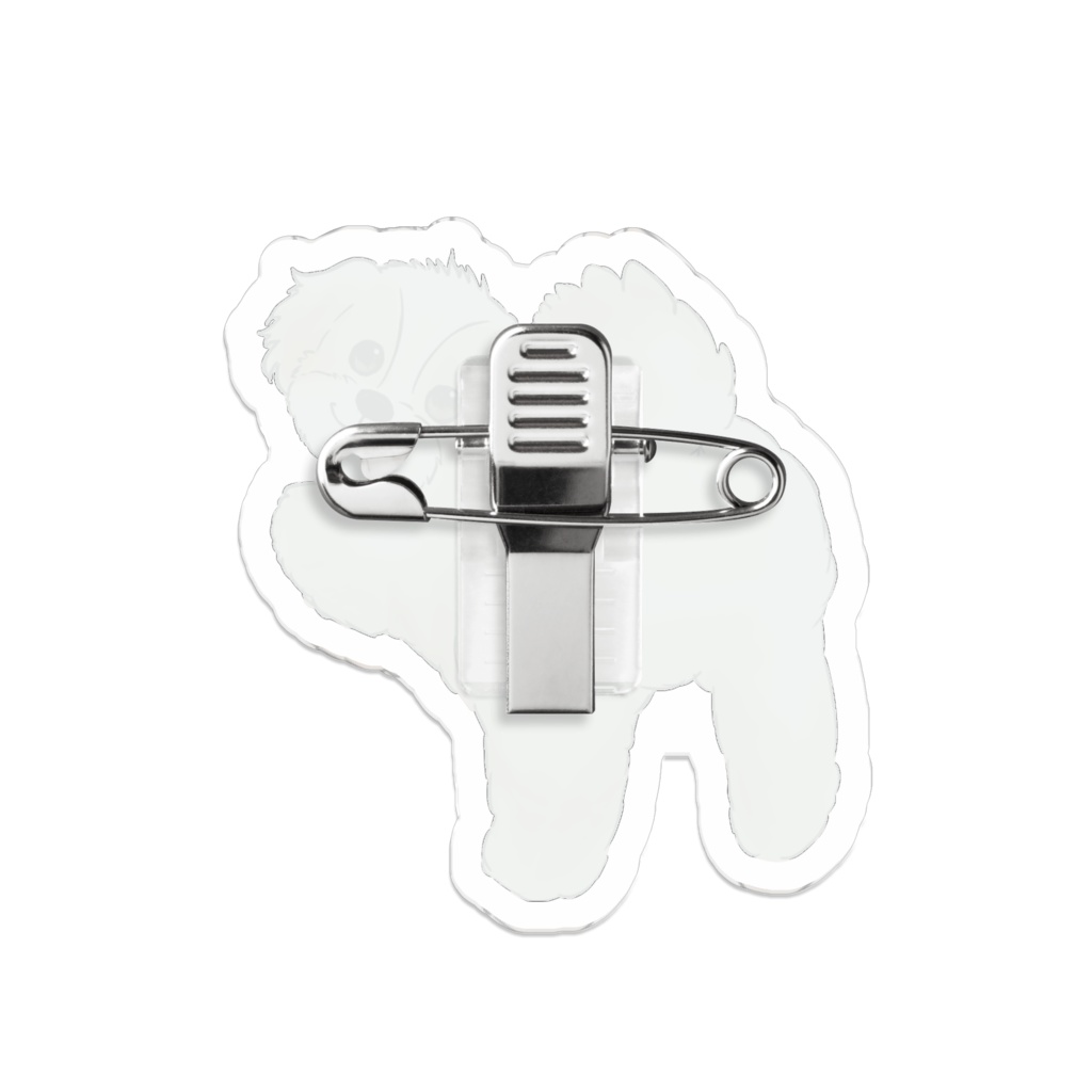 マルプーちゃん プリチーおしりアクリルバッジ