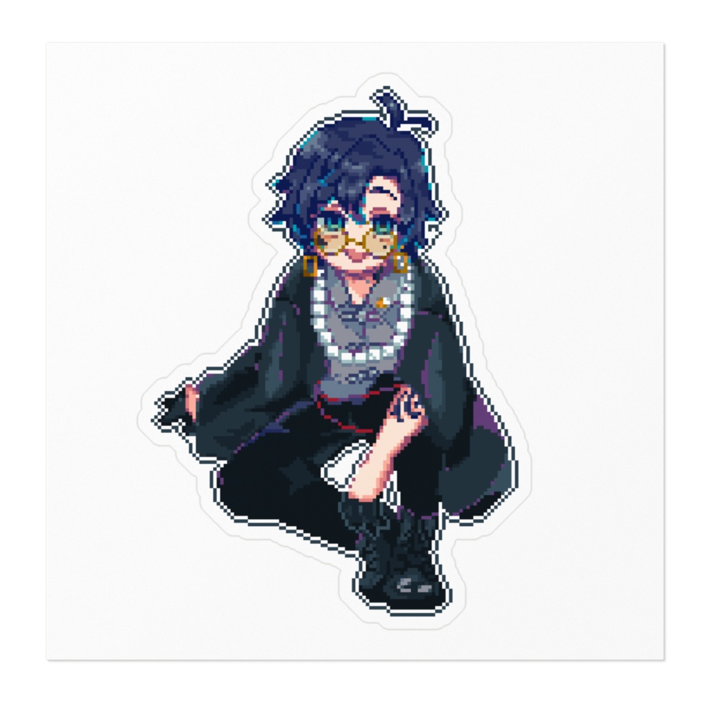 ドット絵喪神ステッカーシンプル版