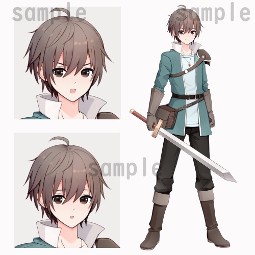 ファンタジー風キャラクター立ち絵素材