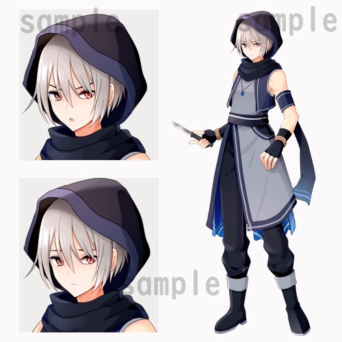 ファンタジー風キャラクター立ち絵素材