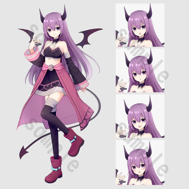 キャラクター立ち絵素材 天使と悪魔