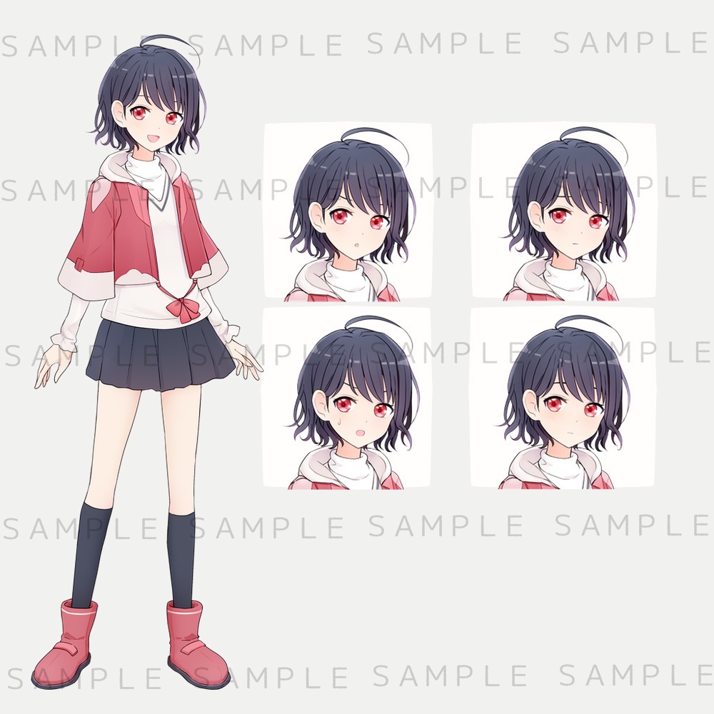 キャラクター立ち絵素材 現代×ファンタジー風男女