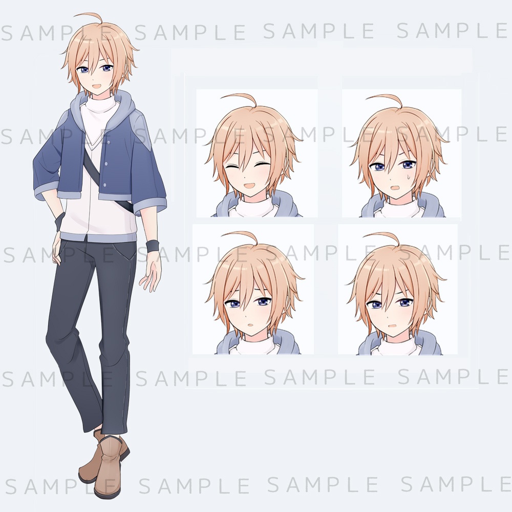 キャラクター立ち絵素材 現代×ファンタジー風男女