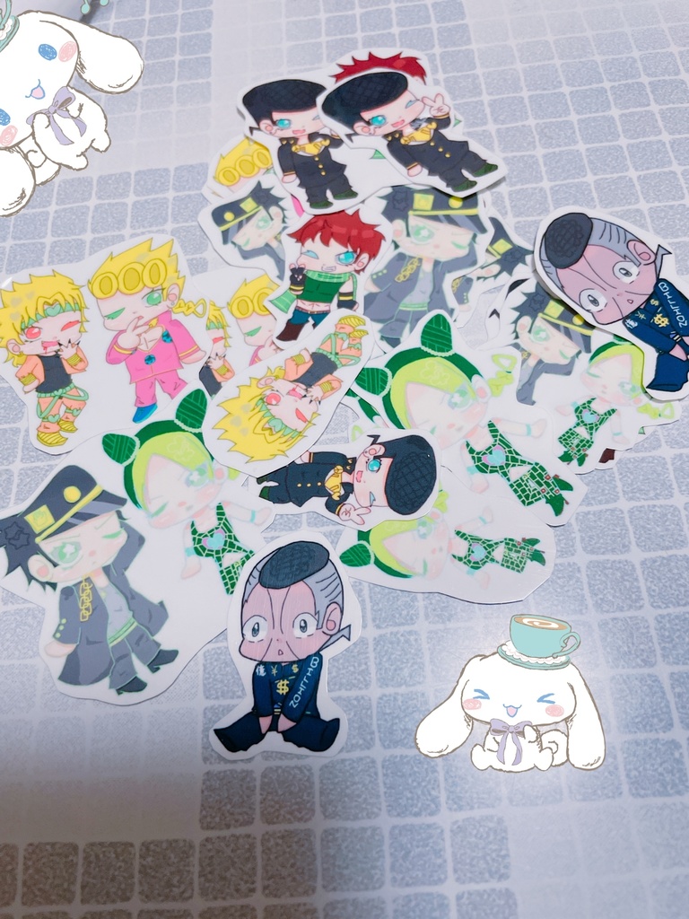 ジョジョ親子組フレークシール