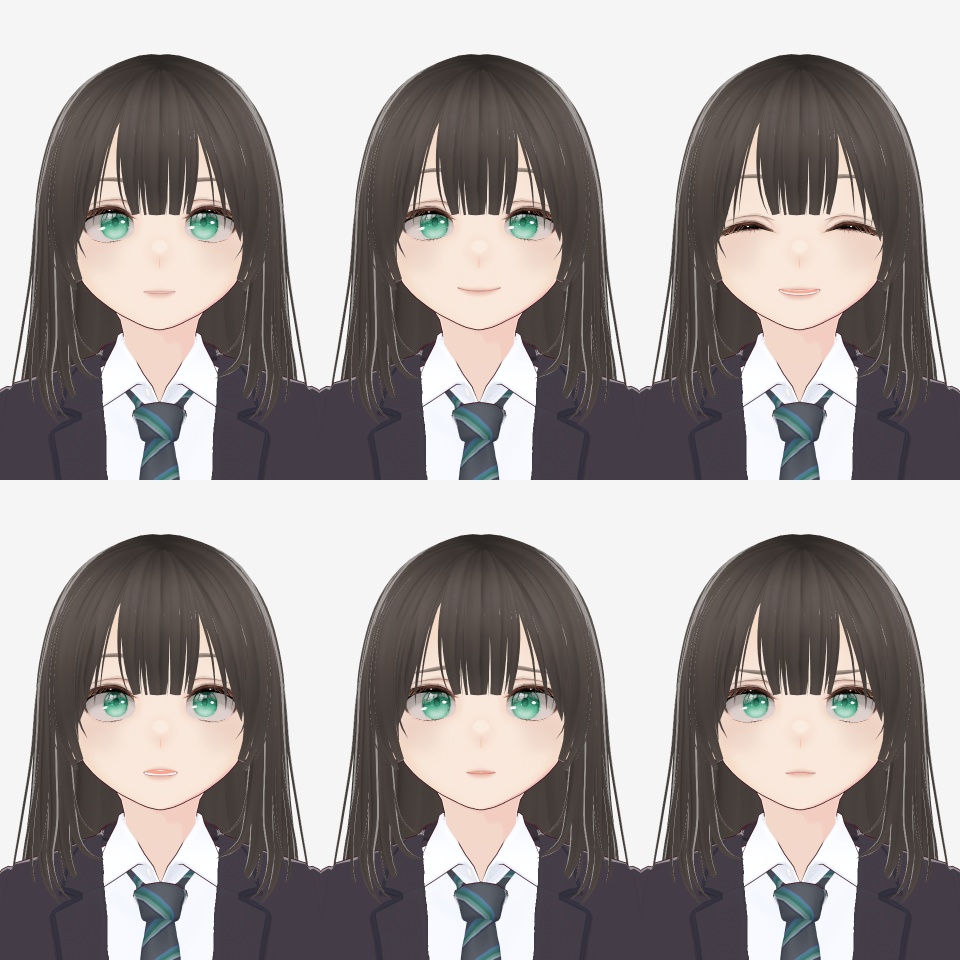 【無料】#VRoid モデル / 女子高生アバター si0JK_MIHIRO【VRoid / VRM model】 #l0ve4u_v