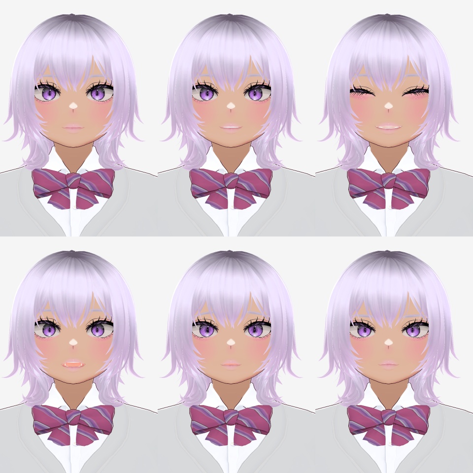 【無料】#VRoid モデル / 女子高生アバター si0JK_NEMU【VRoid / VRM model】 #l0ve4u_v