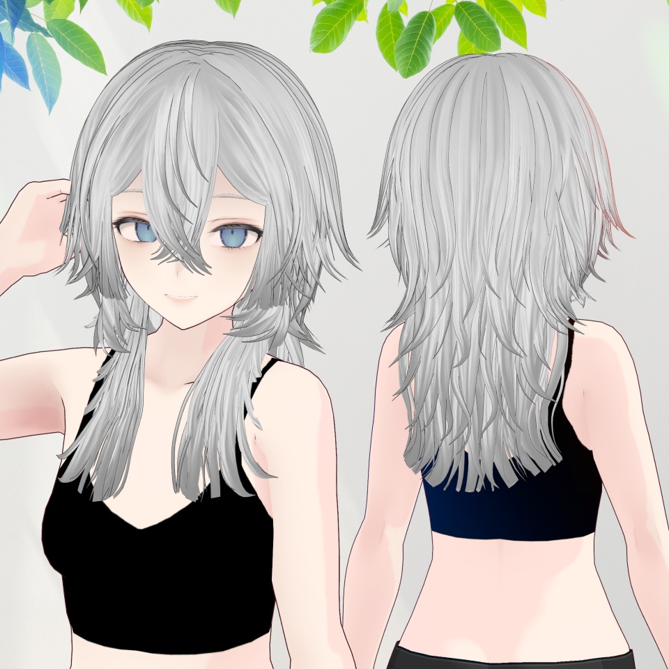 【 #Vroid 】Hime Wolf hair / 姫ウルフカット