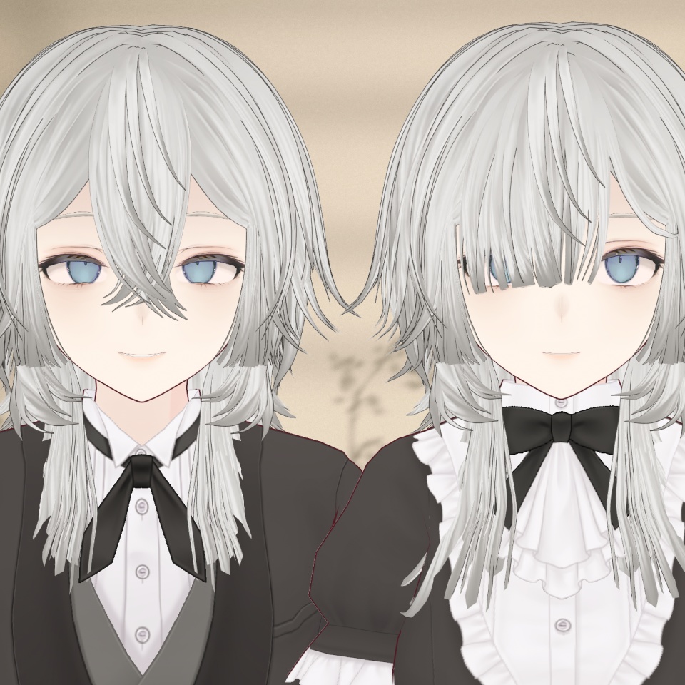 【 #Vroid 】Hime Wolf hair / 姫ウルフカット