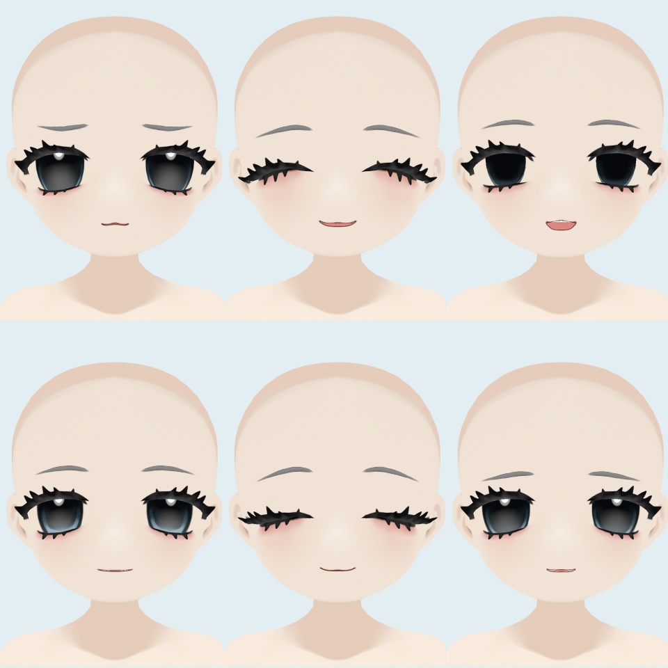 【VRoid / 3D】ChibiModel_By.l0ve4u / ちびキャラ素体【 #vroid 】