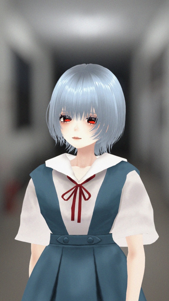 【無料】エヴァ風 女子生徒制服セット / Anime-Style School Uniform (Eva Inspired)【Free】