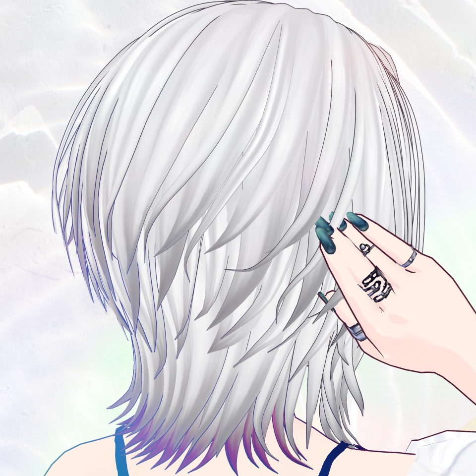 【4月30日迄無料!Free~4/30〆】HaneWolf - wolfcut hair / 外はねウルフカット【 #Vroid 】