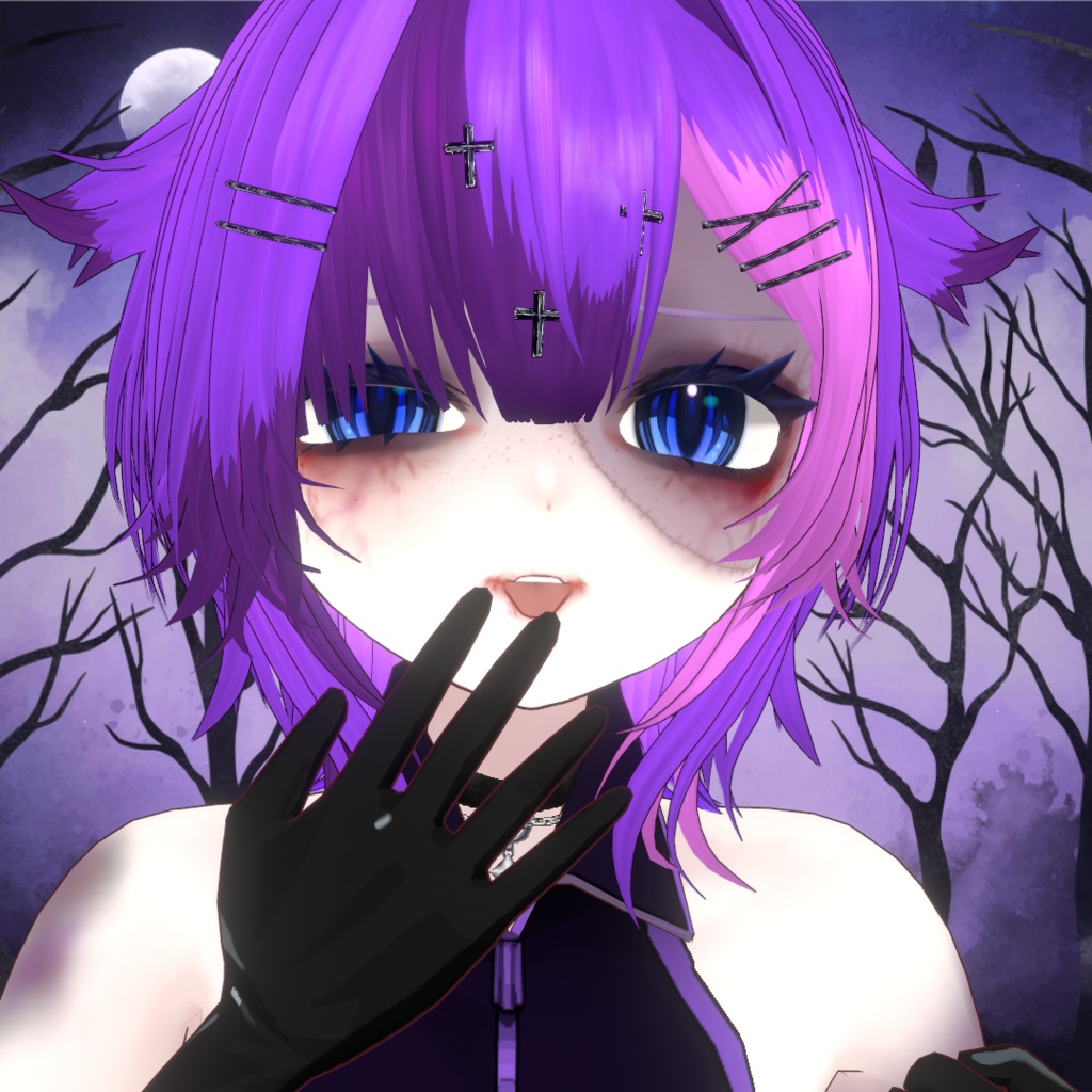 【無料 Free】ハロウィンメイクテクスチャ|Halloween Makeup【VRoid】