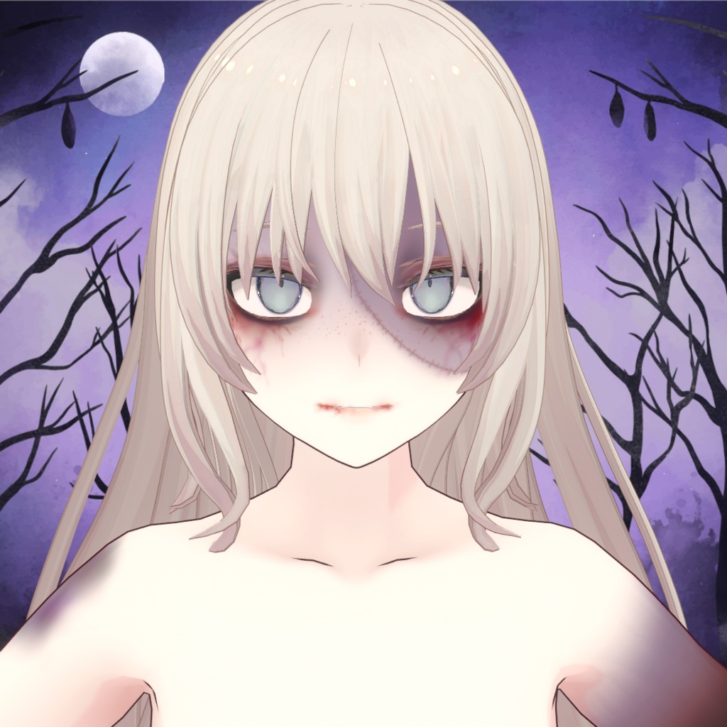 【無料 Free】ハロウィンメイクテクスチャ|Halloween Makeup【VRoid】