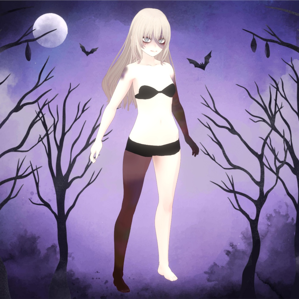 【無料 Free】ハロウィンメイクテクスチャ|Halloween Makeup【VRoid】