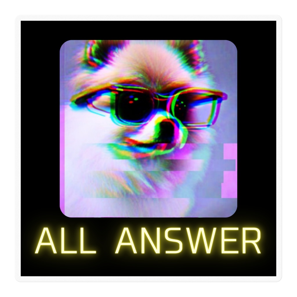 ALL ANSWER STICKER