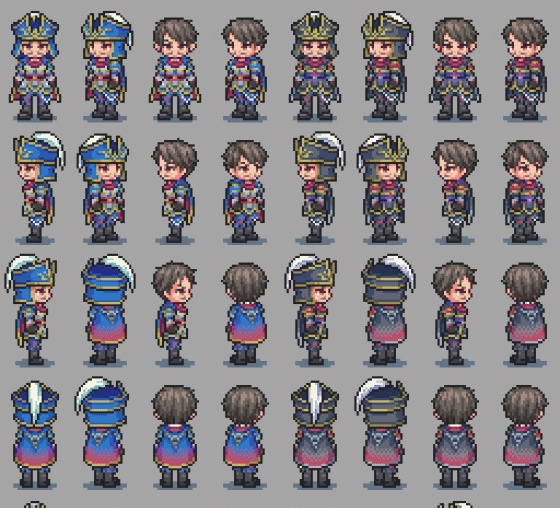 キャラチップ/三無/夏侯惇・曹操・張遼