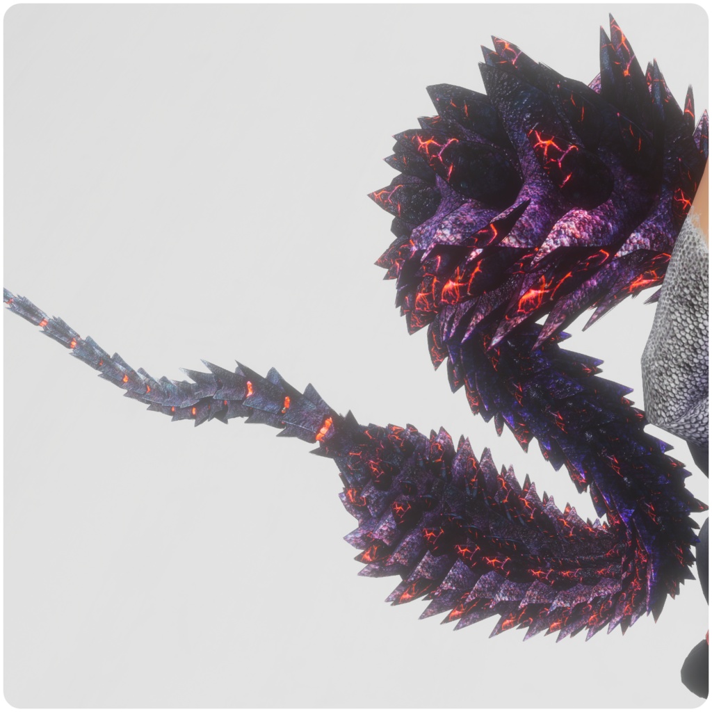 【DragonTailシリーズ】DragonTail_Alfa【3Dモデル衣装・装飾品】