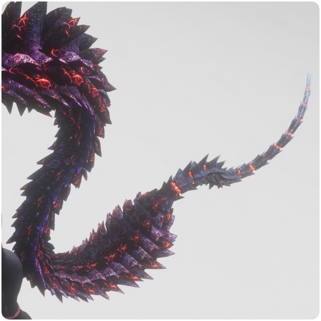 【DragonTailシリーズ】DragonTail_Alfa【3Dモデル衣装・装飾品】