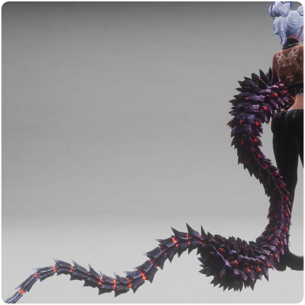 【DragonTailシリーズ】DragonTail_Alfa【3Dモデル衣装・装飾品】