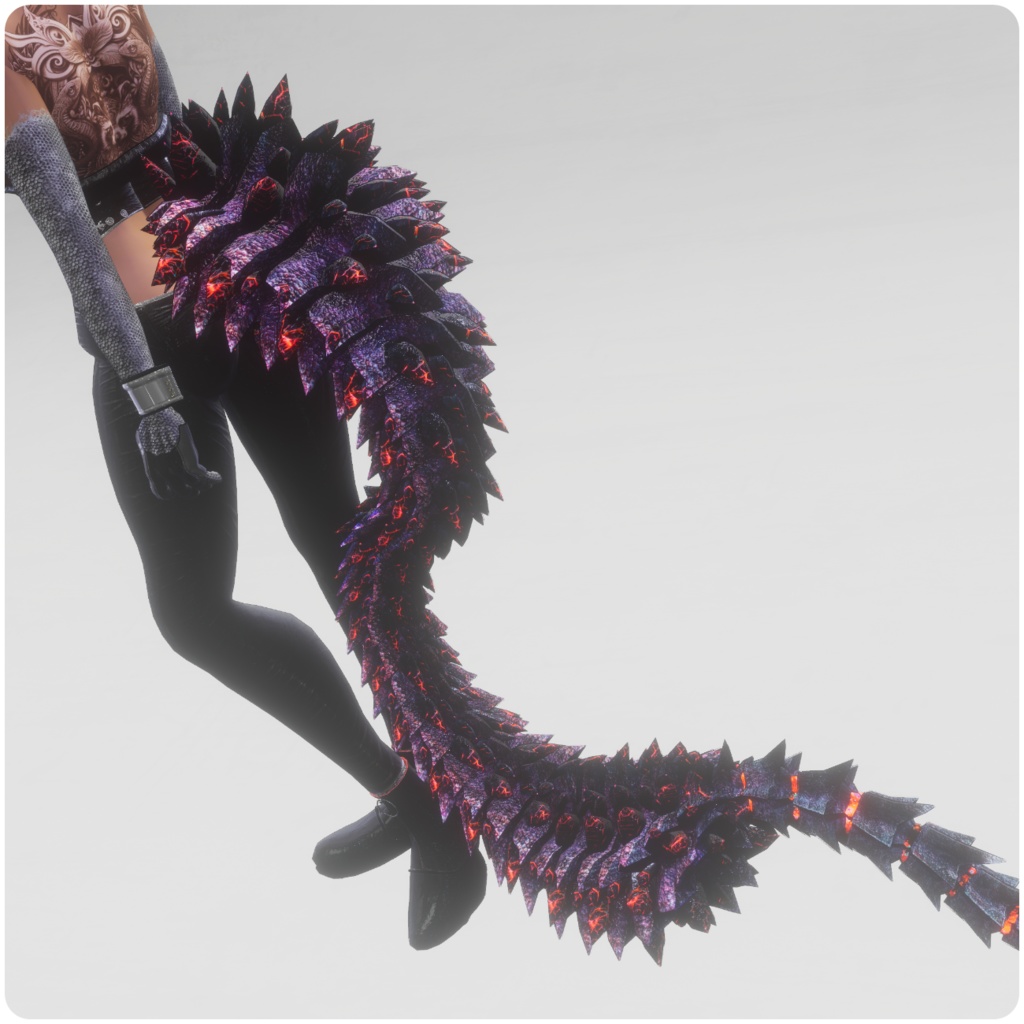 【DragonTailシリーズ】DragonTail_Alfa【3Dモデル衣装・装飾品】