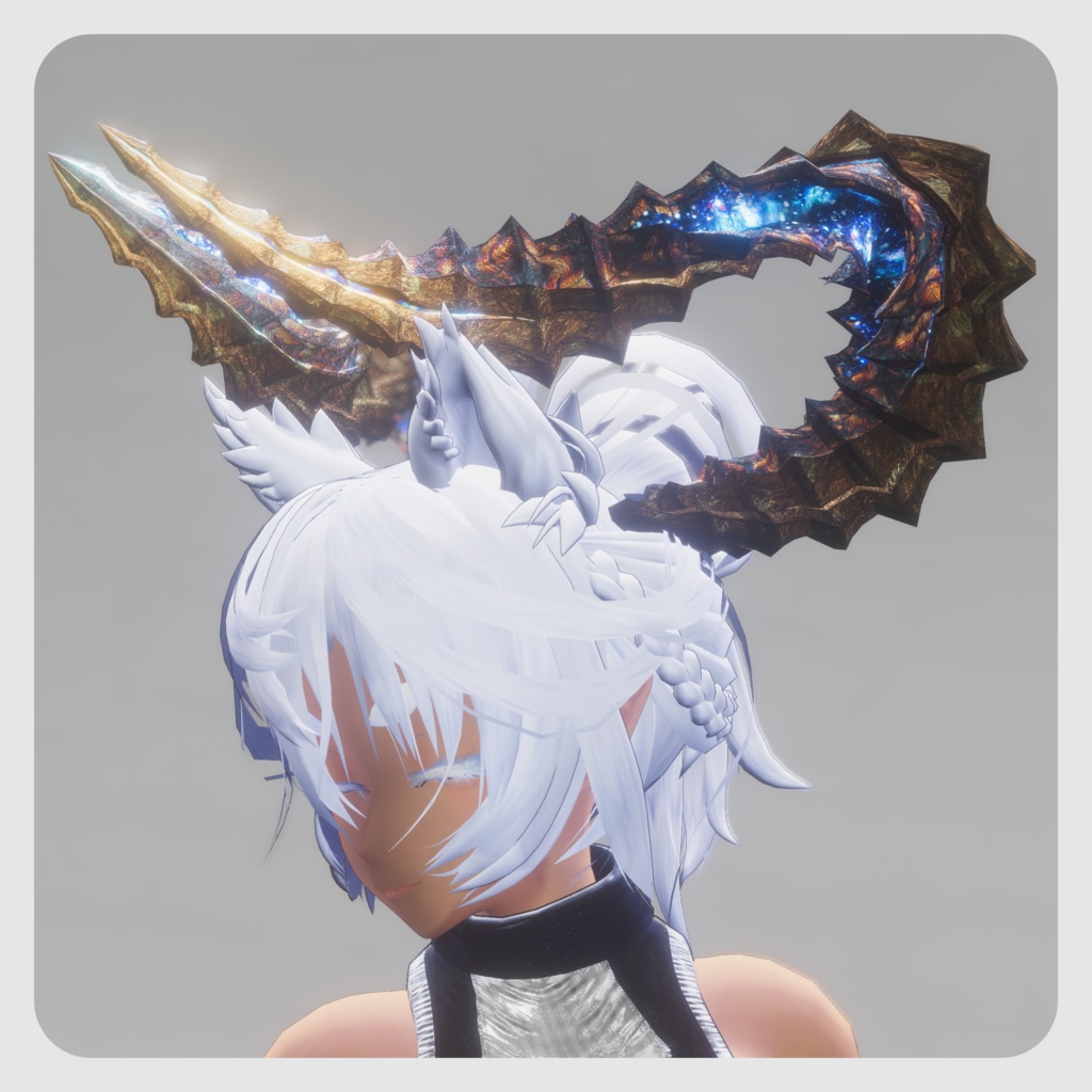 【DragonHornシリーズ】DragonHorn_A 鉱石床の巻角【5パターン】