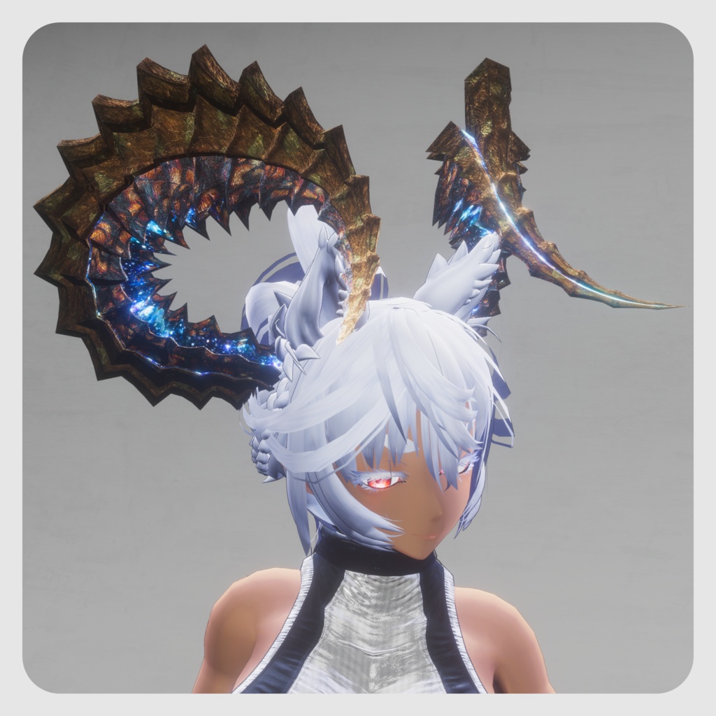 【DragonHornシリーズ】DragonHorn_A 鉱石床の巻角【5パターン】