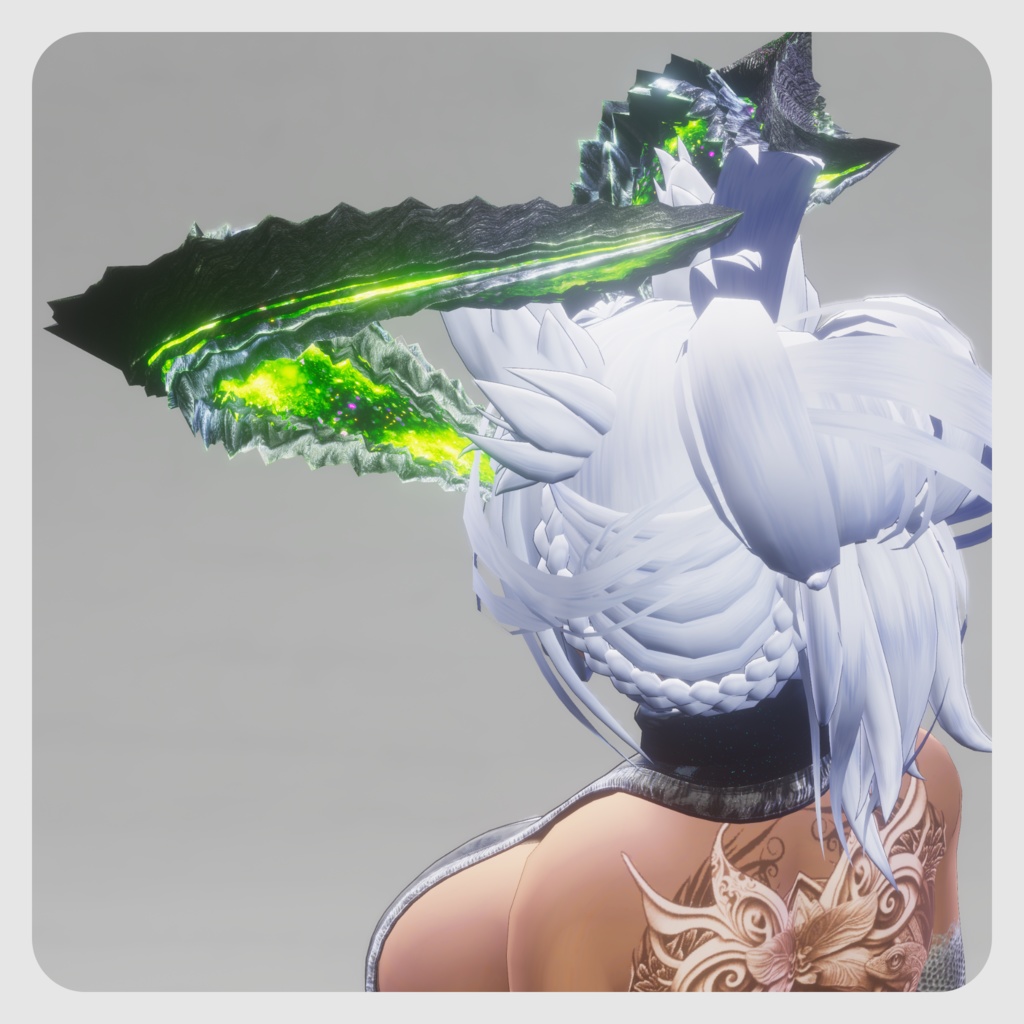 【DragonHornシリーズ】DragonHorn_B 緑閃の黒捩角【4パターン】