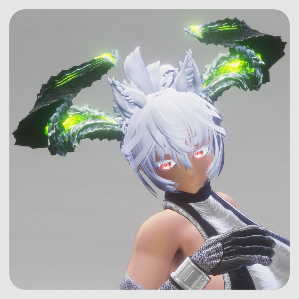 【DragonHornシリーズ】DragonHorn_B 緑閃の黒捩角【4パターン】