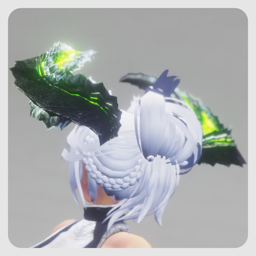 【DragonHornシリーズ】DragonHorn_B 緑閃の黒捩角【4パターン】