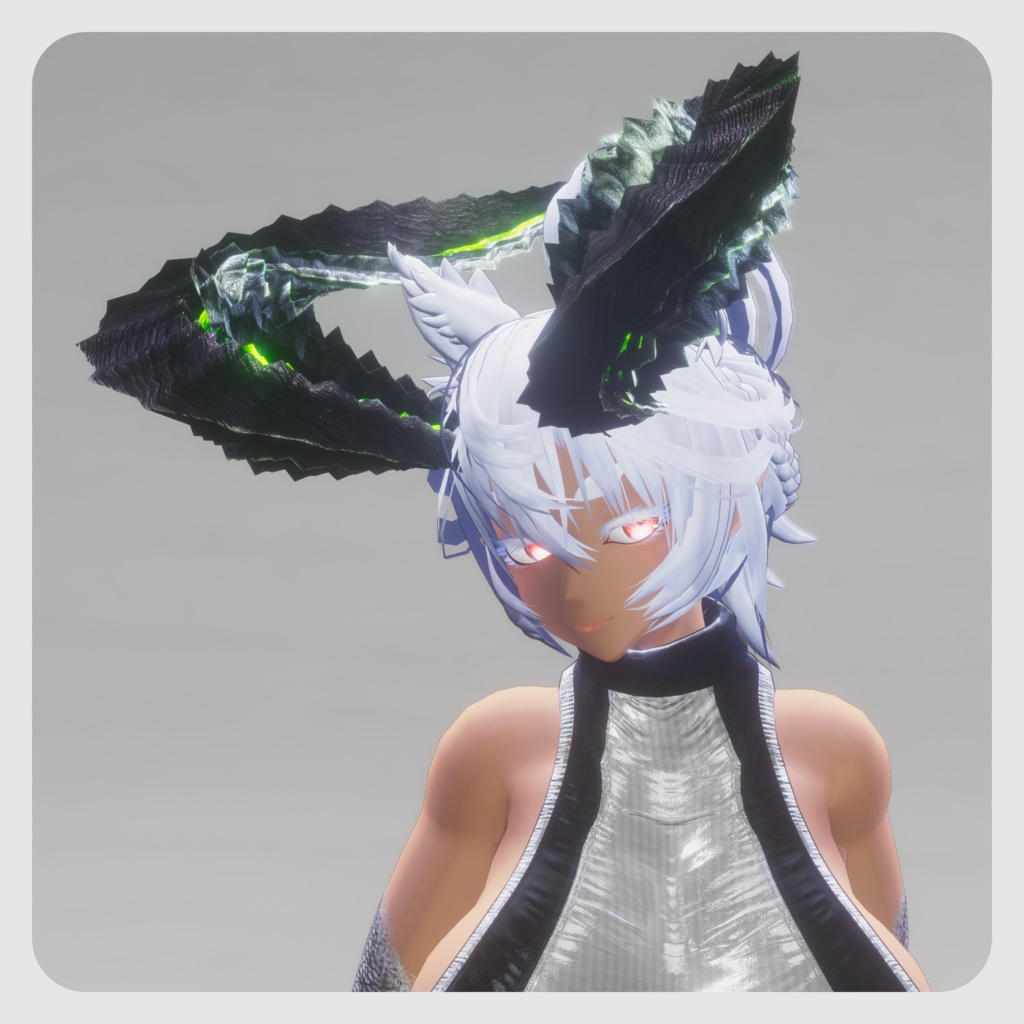 【DragonHornシリーズ】DragonHorn_B 緑閃の黒捩角【4パターン】