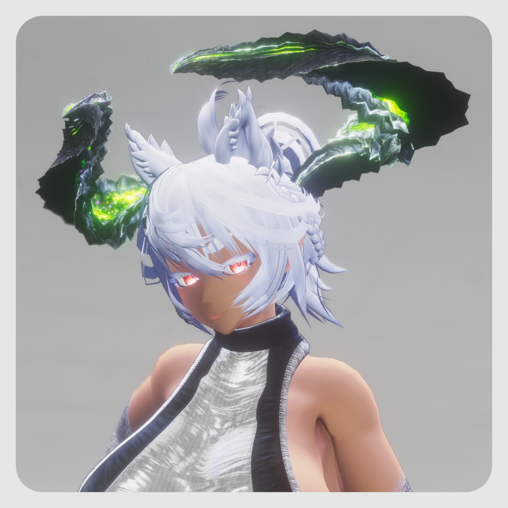 【DragonHornシリーズ】DragonHorn_B 緑閃の黒捩角【4パターン】