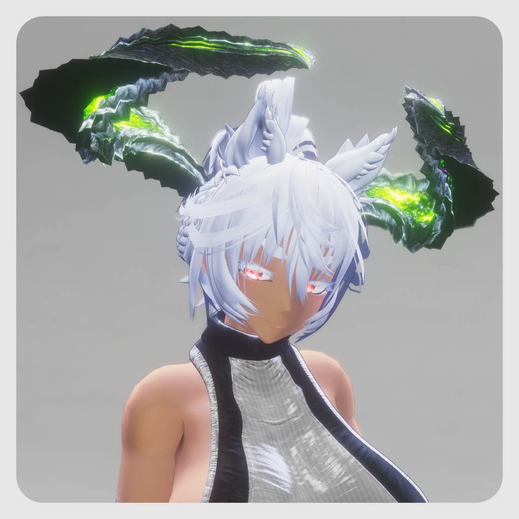 【DragonHornシリーズ】DragonHorn_B 緑閃の黒捩角【4パターン】