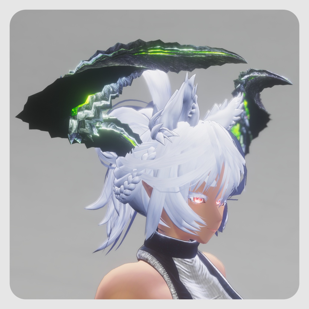 【DragonHornシリーズ】DragonHorn_B 緑閃の黒捩角【4パターン】